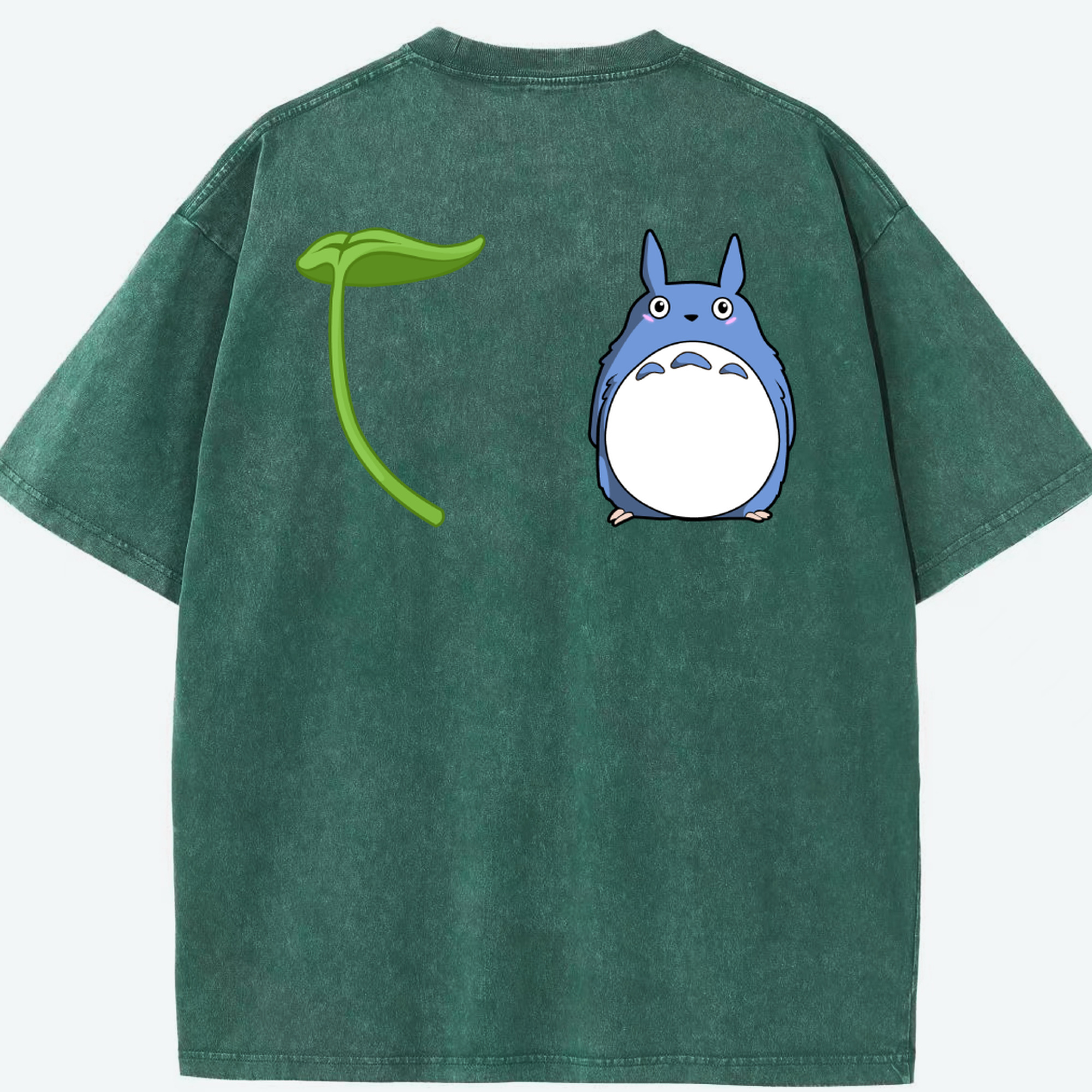 （画像用） となりのトトロ 草壁メイ 草壁サツキ My Neighbor Totoro Satsuki Kusakabe Mei Kusakabe 綿100% ヴィンテージ風 半袖Tシャツ（背面プリント）
